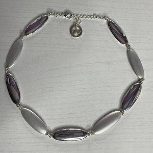 Trifari silver two tone necklace.